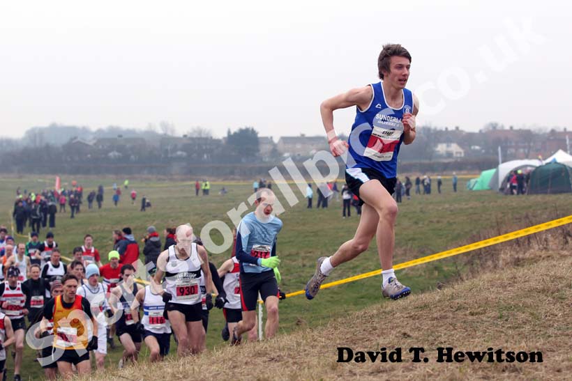 Senior Men's start, North East Harrier League, Wrekerton, Gateshead.